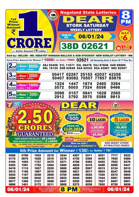 nagaland state lottery dear stork saturday weekly lottery|Nagaland State Lotteries .